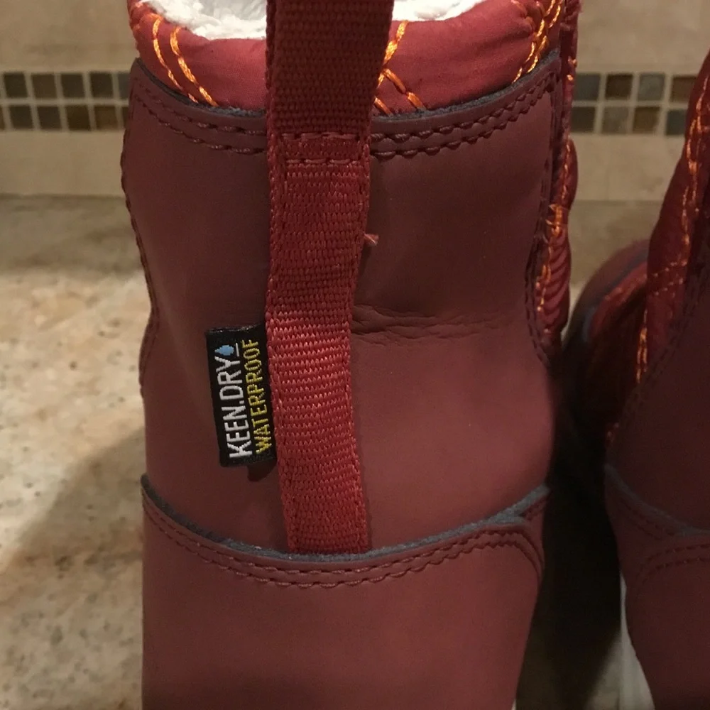 NEW Women’s Keen Terradora II Wintry Faux Fur Waterproof Pull On Boots Size US 7